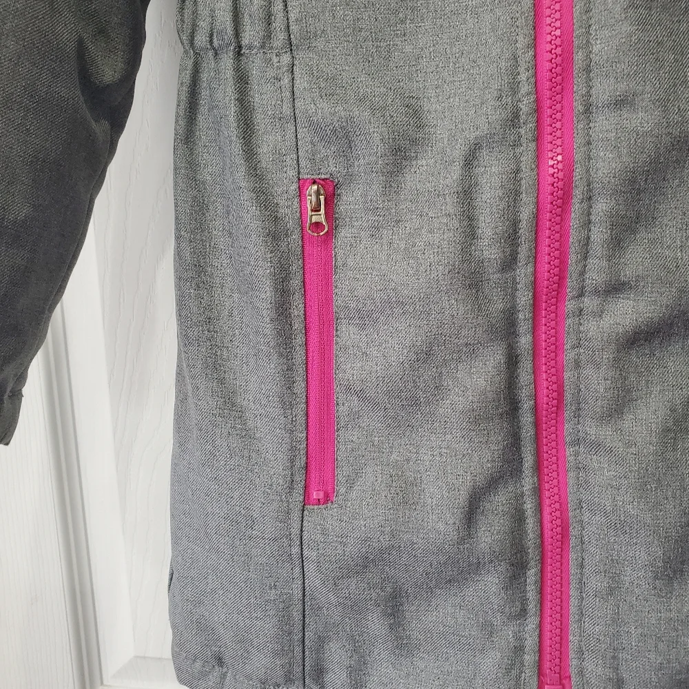 Cat & Jack Jacket Girls Size XS 4/5 Gray Pink